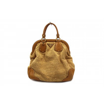 Prada Shopping Rafia Beige