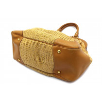 Prada Shopping Rafia Beige