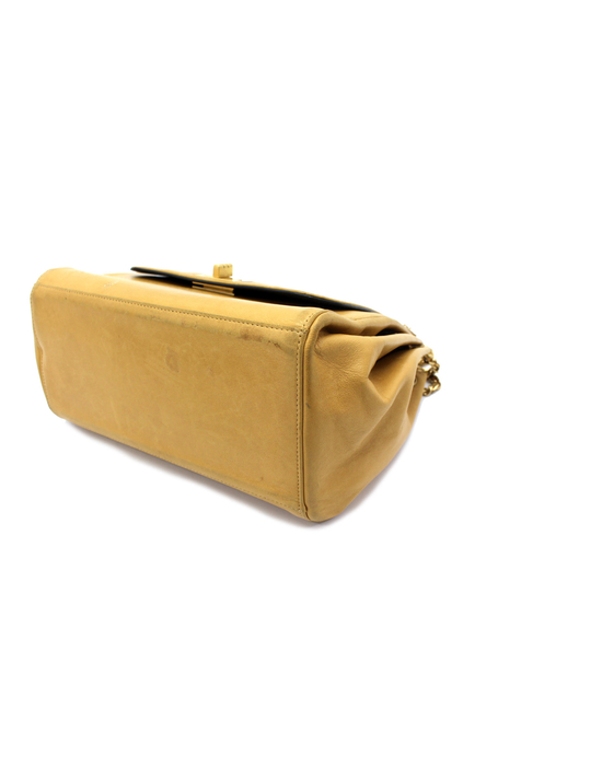 Chanel Accordion Chocolate Beige