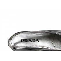 Prada Sandali con Zeppa Argentati