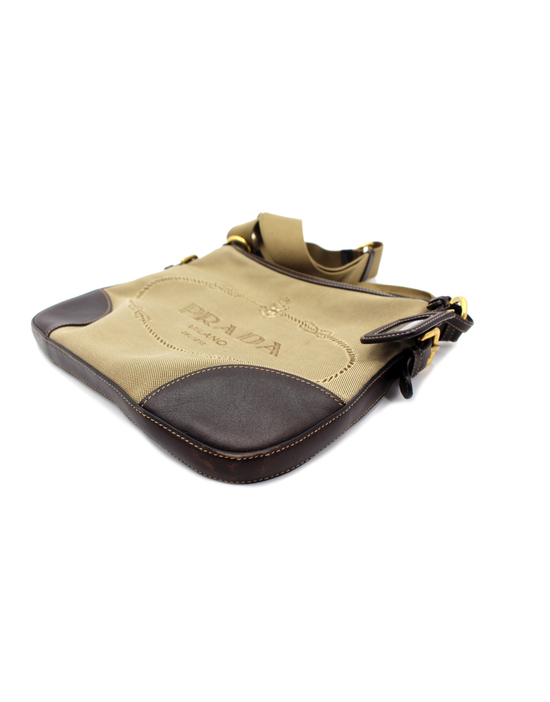 Prada Tracolla Tela Beige
