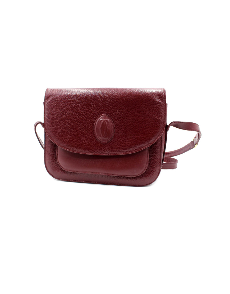 Cartier Tracolla Pelle Bordeaux