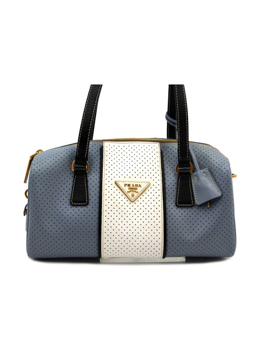 Prada Bauletto Bianco e Azzurro