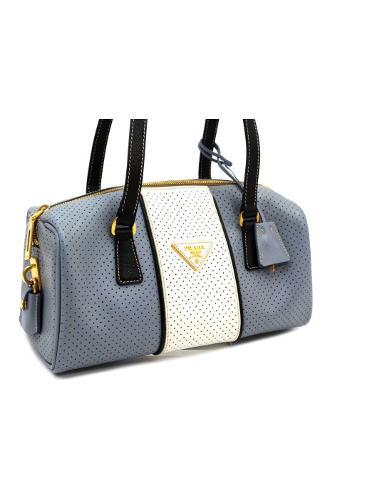 Prada Bauletto Bianco e Azzurro