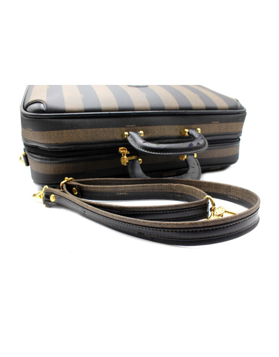 Fendi Tris Valigie Tela Marrone