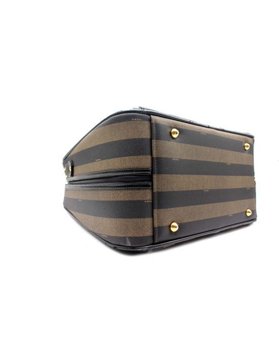 Fendi Tris Valigie Tela Marrone