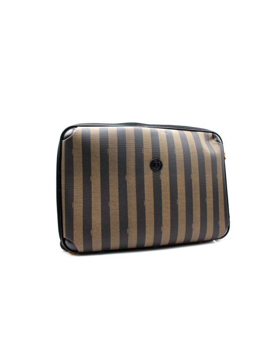 Fendi Tris Valigie Tela Marrone