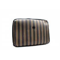 Fendi Tris Valigie Tela Marrone