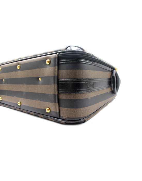 Fendi Tris Valigie Tela Marrone