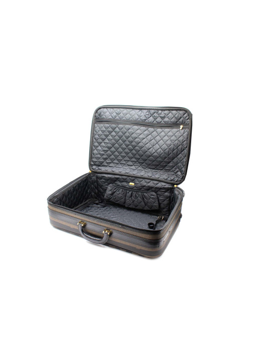 Fendi Tris Valigie Tela Marrone