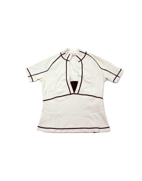 Prada Maglia Viscosa Panna