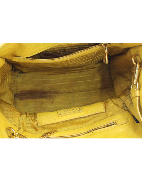 Prada Shopping Pelle Gialla