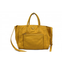 Prada Shopping Pelle Gialla