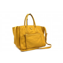 Prada Shopping Pelle Gialla
