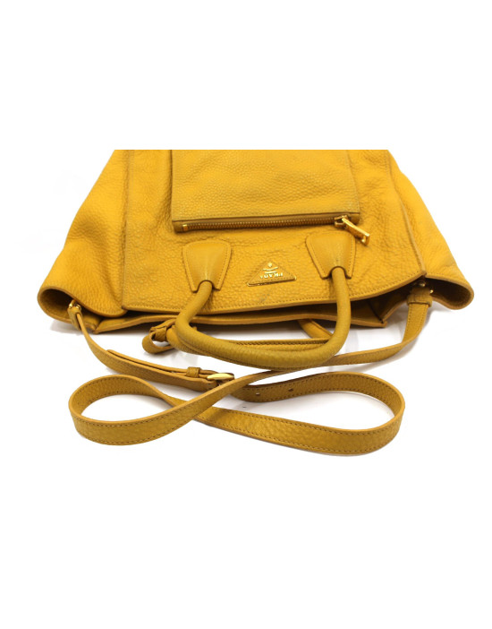 Prada Shopping Pelle Gialla