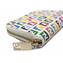 Fendi Portafoglio Zucca Multicolor Bianco