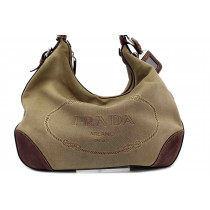 Prada Shopping Tela Beige