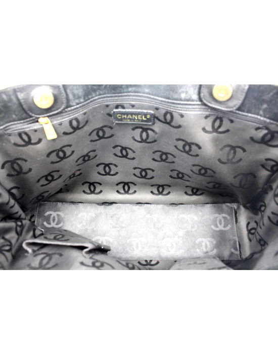 Chanel Shopping Pelle Vernis Nera