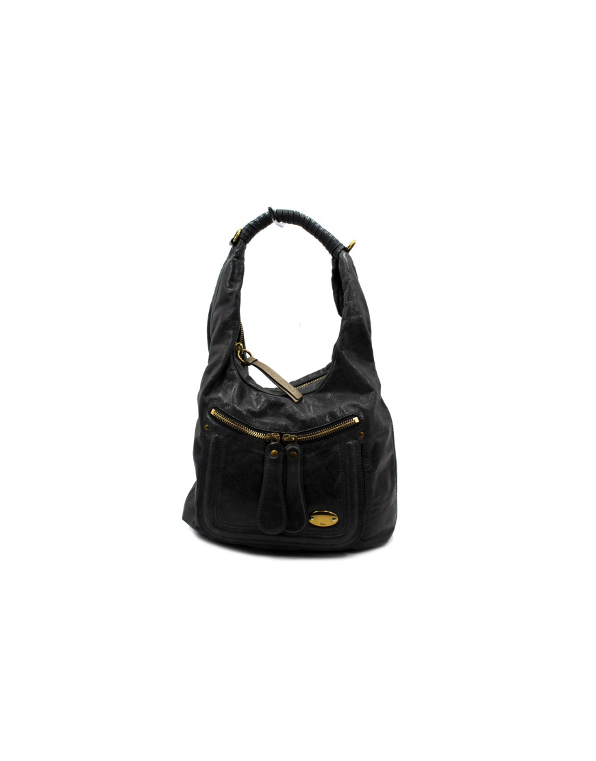 Chloe Hobo Pelle Grigia