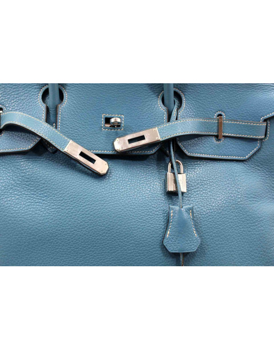 Hermes Birkin 40 Pelle Azzurro