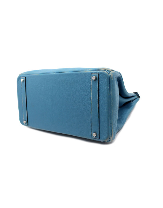 Hermes Birkin 40 Pelle Azzurro