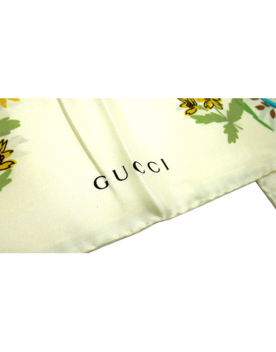 Gucci Foulard Seta Panna