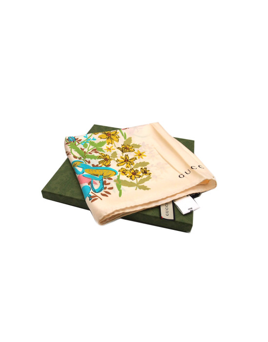 Gucci Foulard Seta Panna