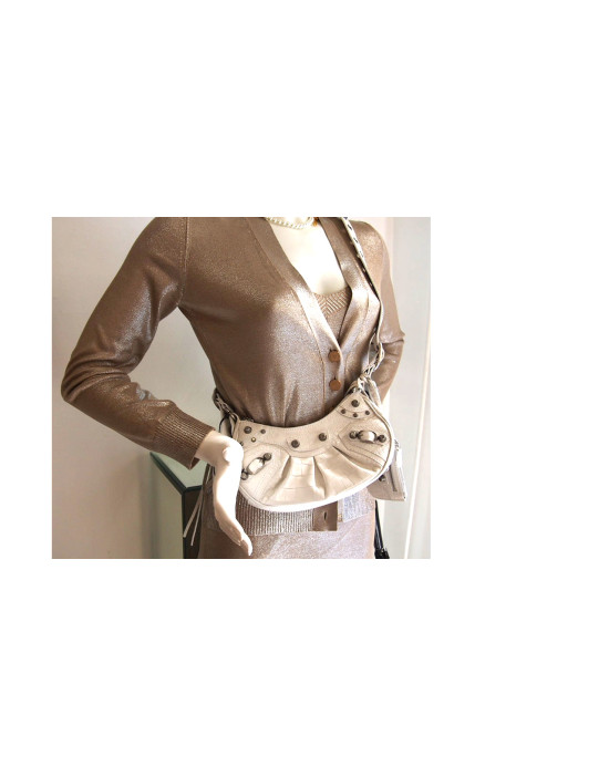 Balenciaga Le Cagole Pelle Bianca