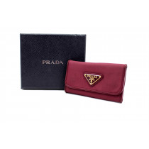 Prada Portachiavi Nylon Prugna