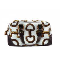 Gucci Bauletto Tela Azzurro