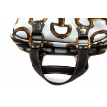 Gucci Bauletto Tela Azzurro