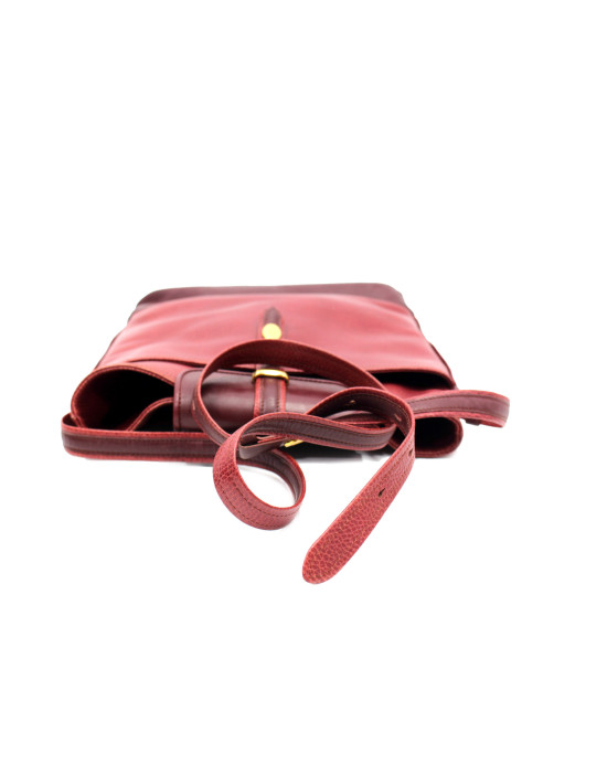 Cartier Tracolla Pelle Bordeaux