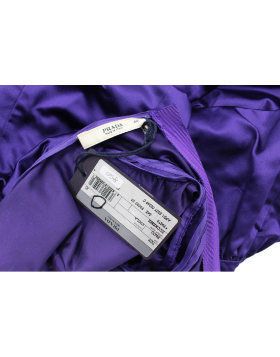 Prada Blusa Seta Viola