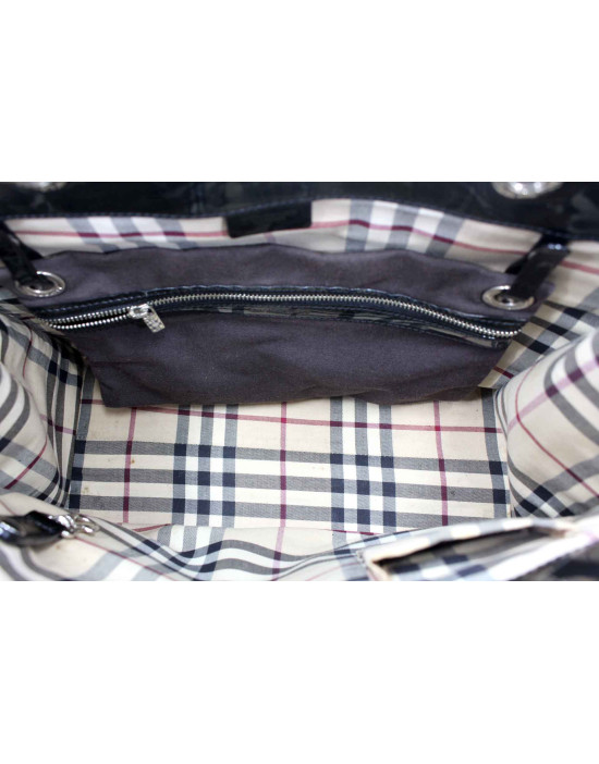 Burberry Shopping Tela Grigia