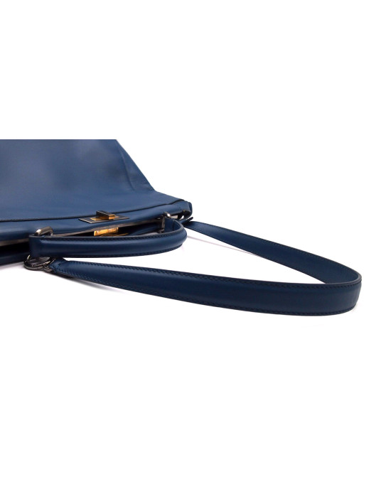 Fendi Peekaboo Pelle Bluette