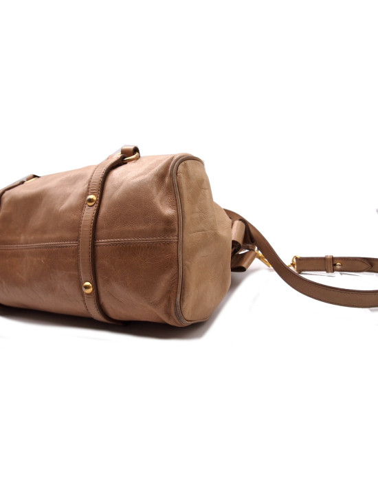 Miu Miu Bow Bag Pelle Beige