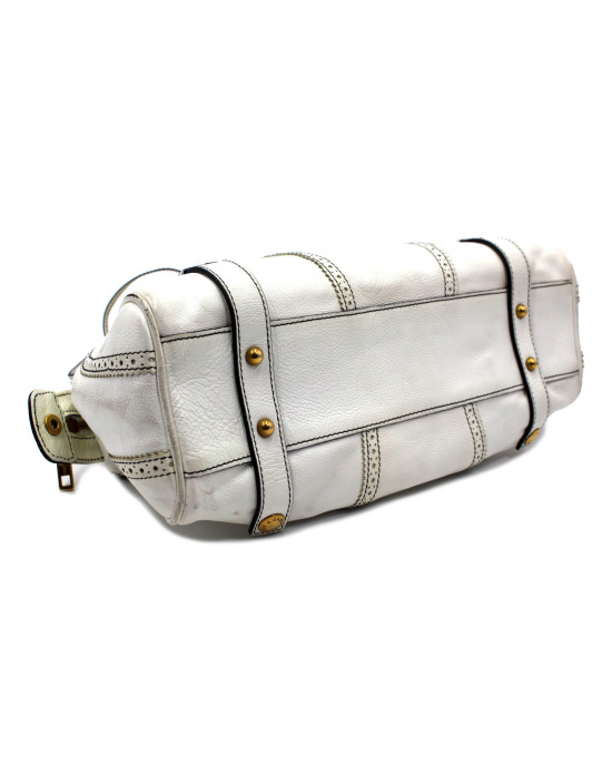 Dolce & Gabbana Shopping Pelle Bianca