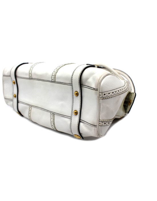 Dolce & Gabbana Shopping Pelle Bianca