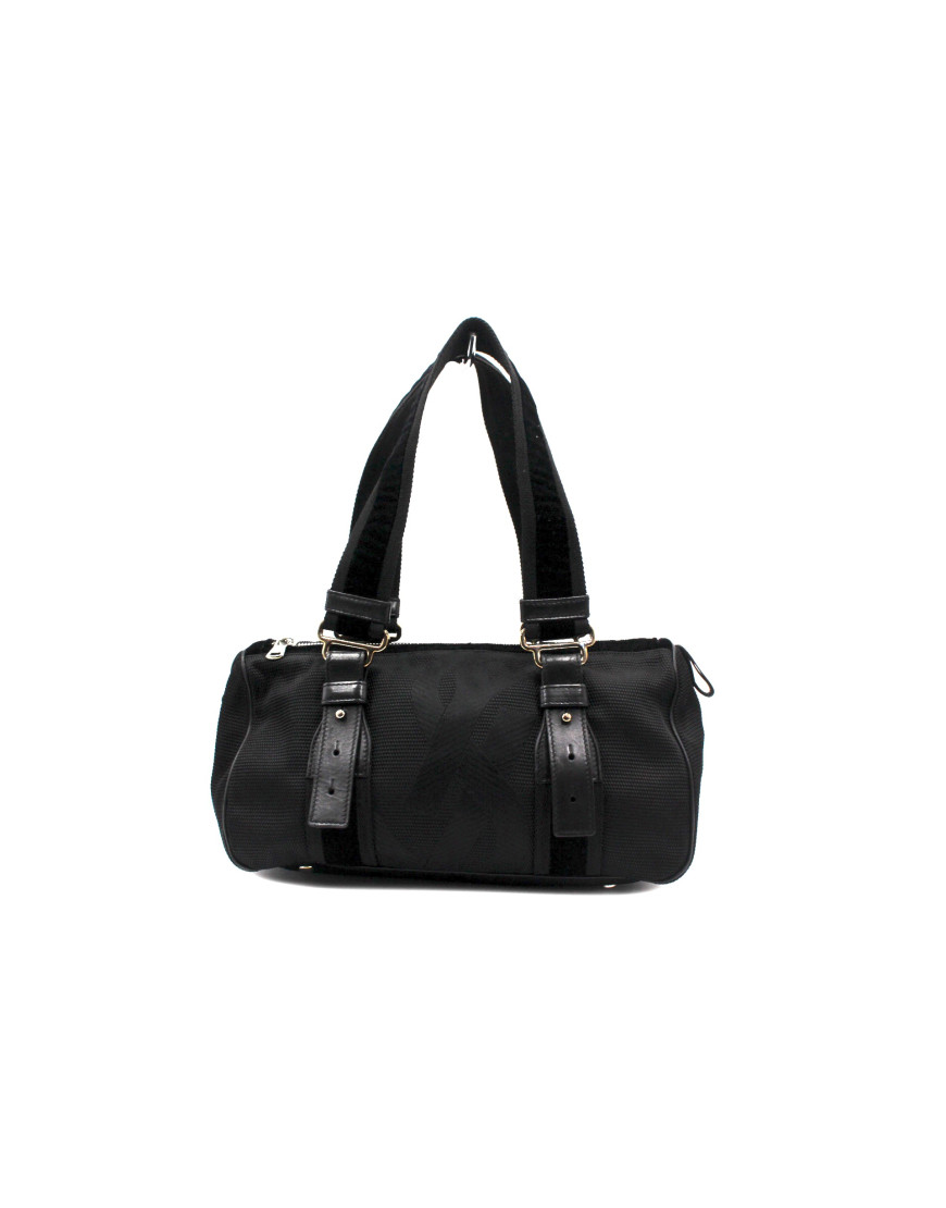 Saint Laurent Bauletto Tela Nera