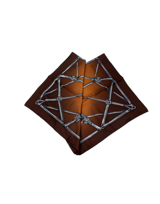 Gucci Foulard Seta Marrone