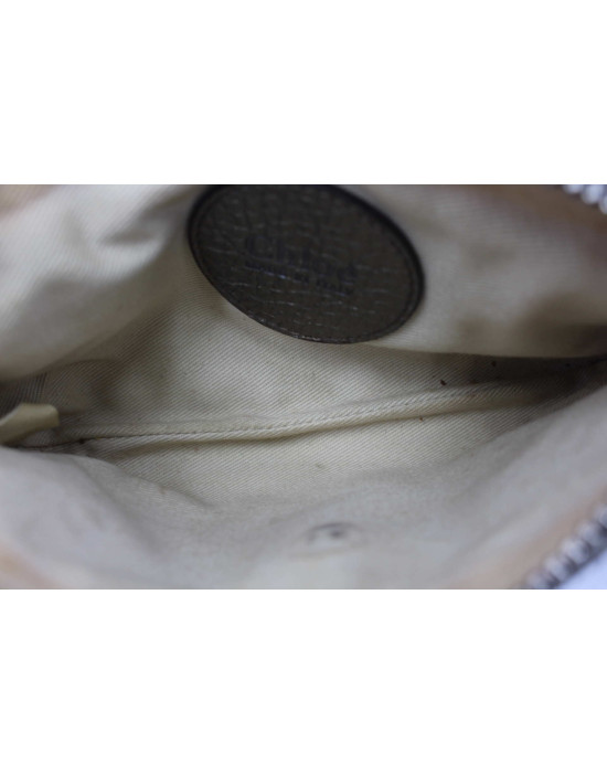 Chloe Pochette Pelle Bronzo