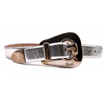 Gucci Cintura Pelle Argento