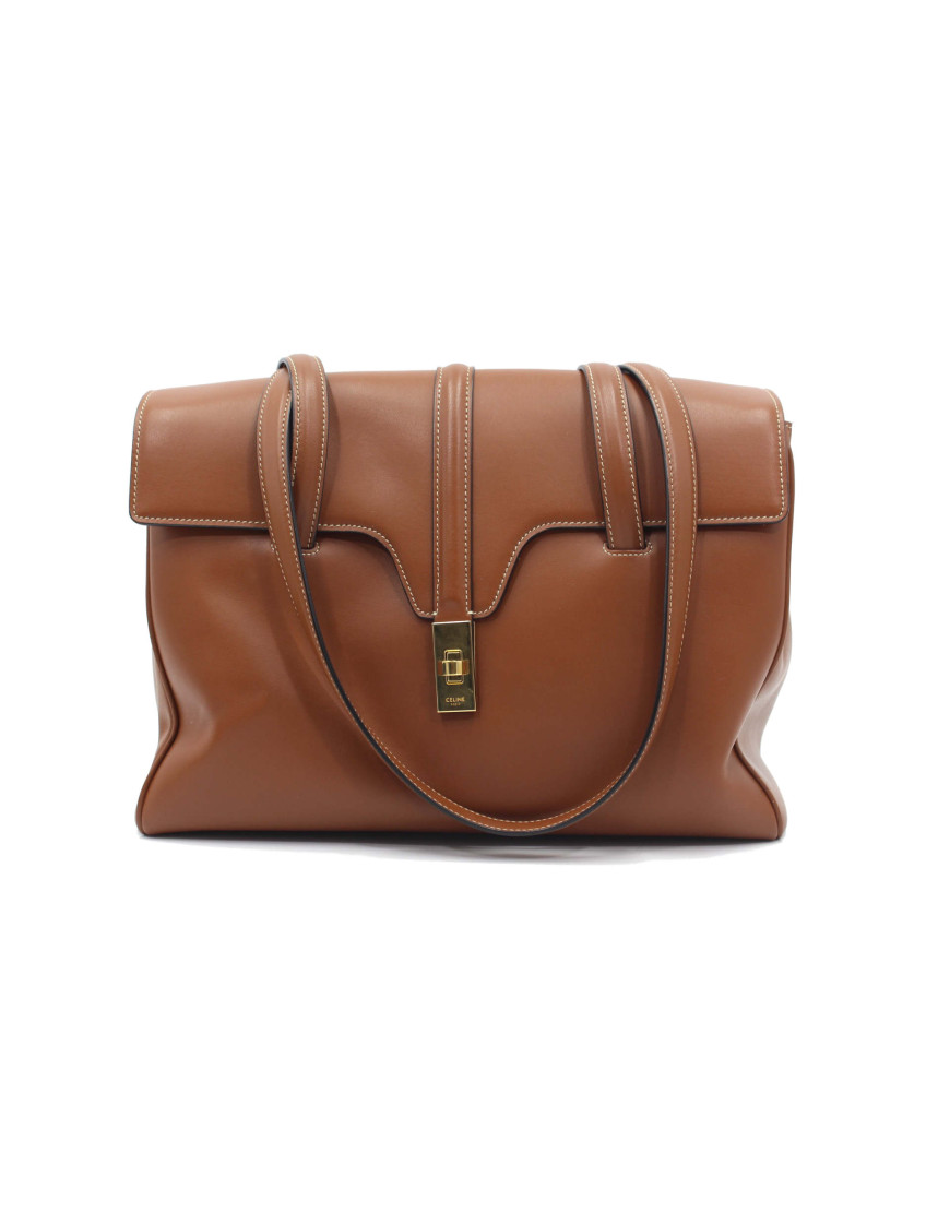 Celine Shopping Pelle Marrone