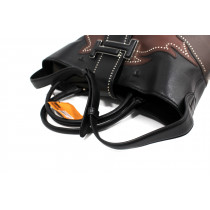 Tod's Shopping Pelle Nero e Marrone