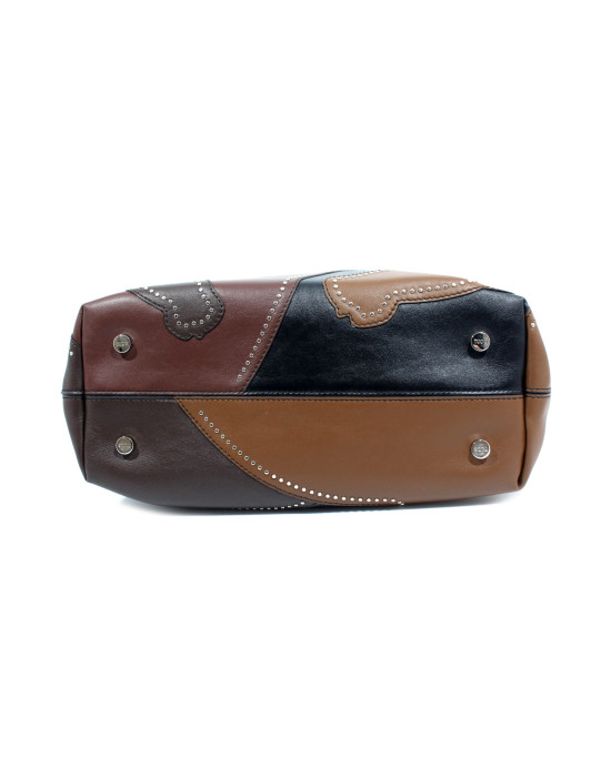 Tod's Shopping Pelle Nero e Marrone