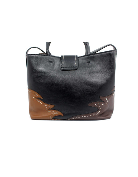 Tod's Shopping Pelle Nero e Marrone