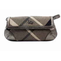 Burberry Pochette Check Argento