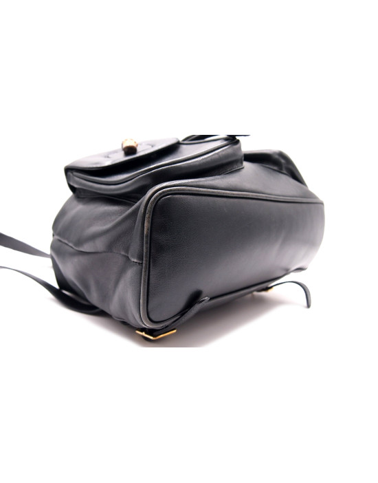 Gucci Zaino Bamboo Pelle Nero