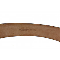 Dolce & Gabbana Cintura Stampa Cocco Pelle Nera