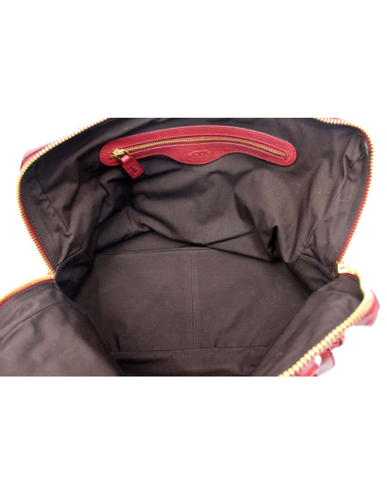 Tod's Shopping Pelle Rossa